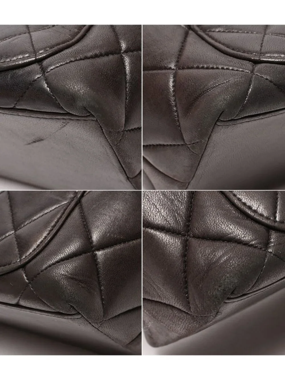 Chanel Chain Shoulder Bag Lambskin Gold Quilted
